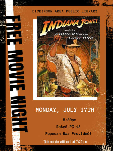 Image for event: Free Movie Night- Indiana Jones: Raiders of the Lost Ark