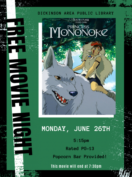 Image for event: Free Movie Night: Princess Mononoke