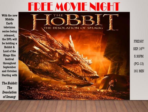 Image for event: Free Movie Night-The Hobbit: The Desolation of Smaug (PG-13)