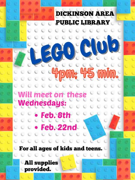 Image for event: Kids' LEGO Club (Ages 3-17)