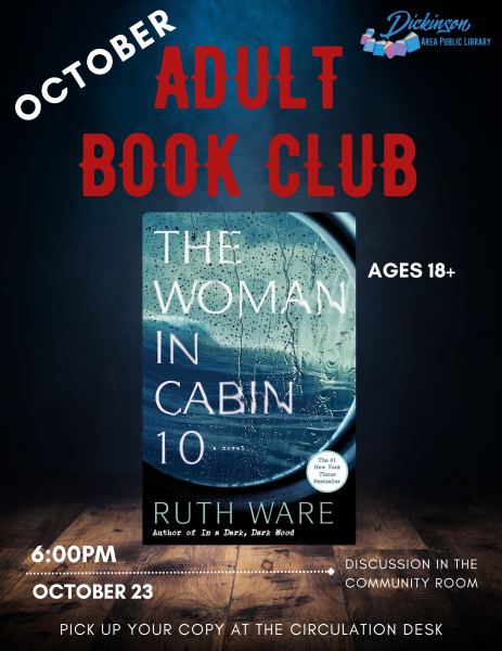 Image for event: Adult Book Club: The Woman in Cabin 10