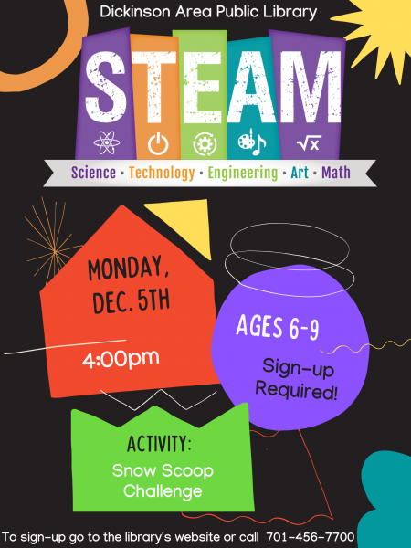 Image for event: S.T.E.A.M. - Snow Scoop Challenge (ages 6-9)