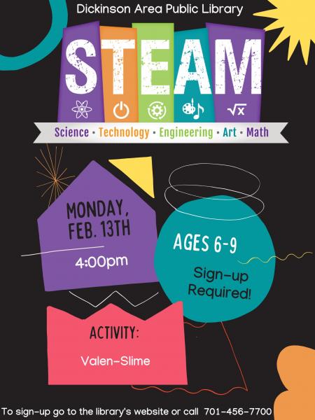 Image for event: S.T.E.A.M. - Valen-Slime (ages 6-9)