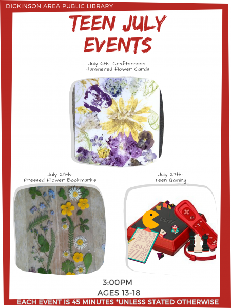 Image for event: Teen Crafternoon: Hammered Flower Cards