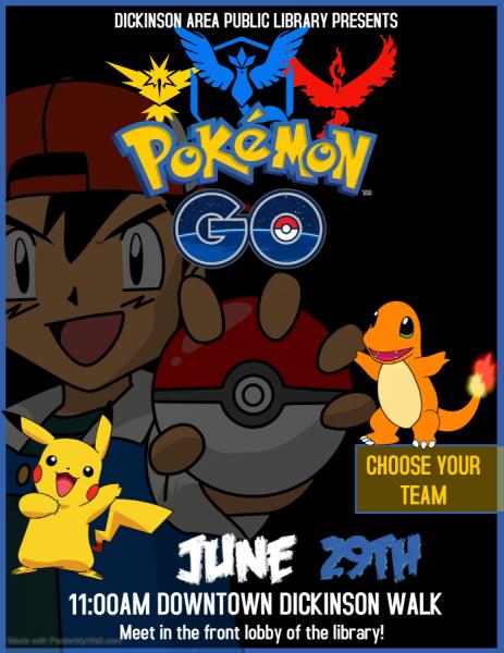 Image for event: Downtown Dickinson Pokemon GO Walk