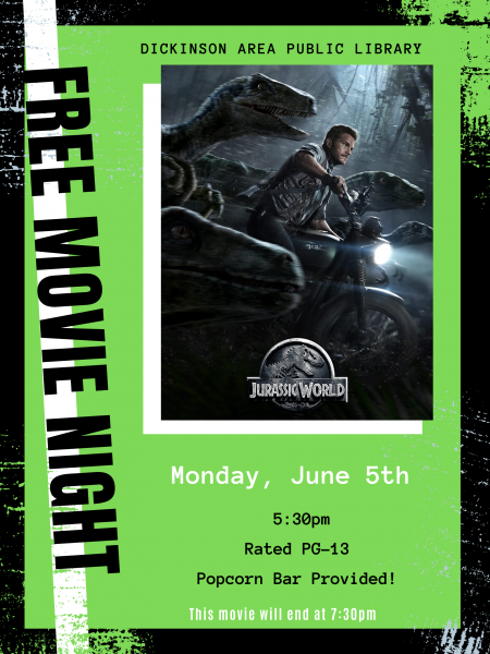 Image for event: Free Movie Night: Jurassic World